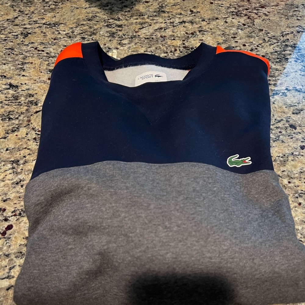 Lacoste Sport sweatshirt, great color scheme, sz XXL